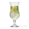 unique shape hurricane style clear cocktail glasses